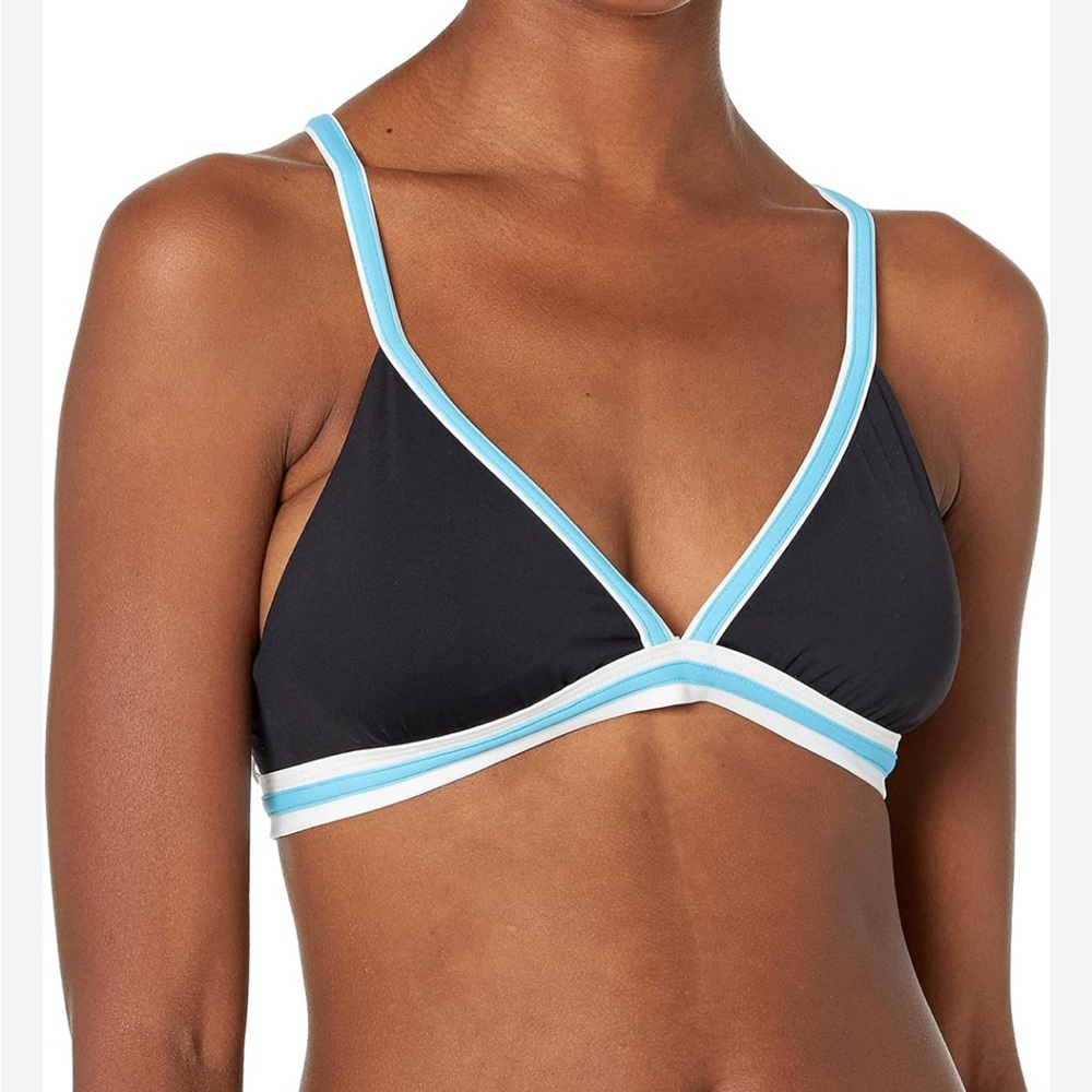 🤩Nautica Women's Standard Supportive Cross-Back Tie Bikini Top Swimsuit